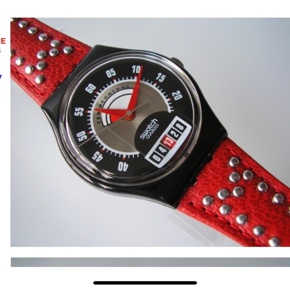 SWATCH GENT "RED FLAME" - Picture 5 of 5